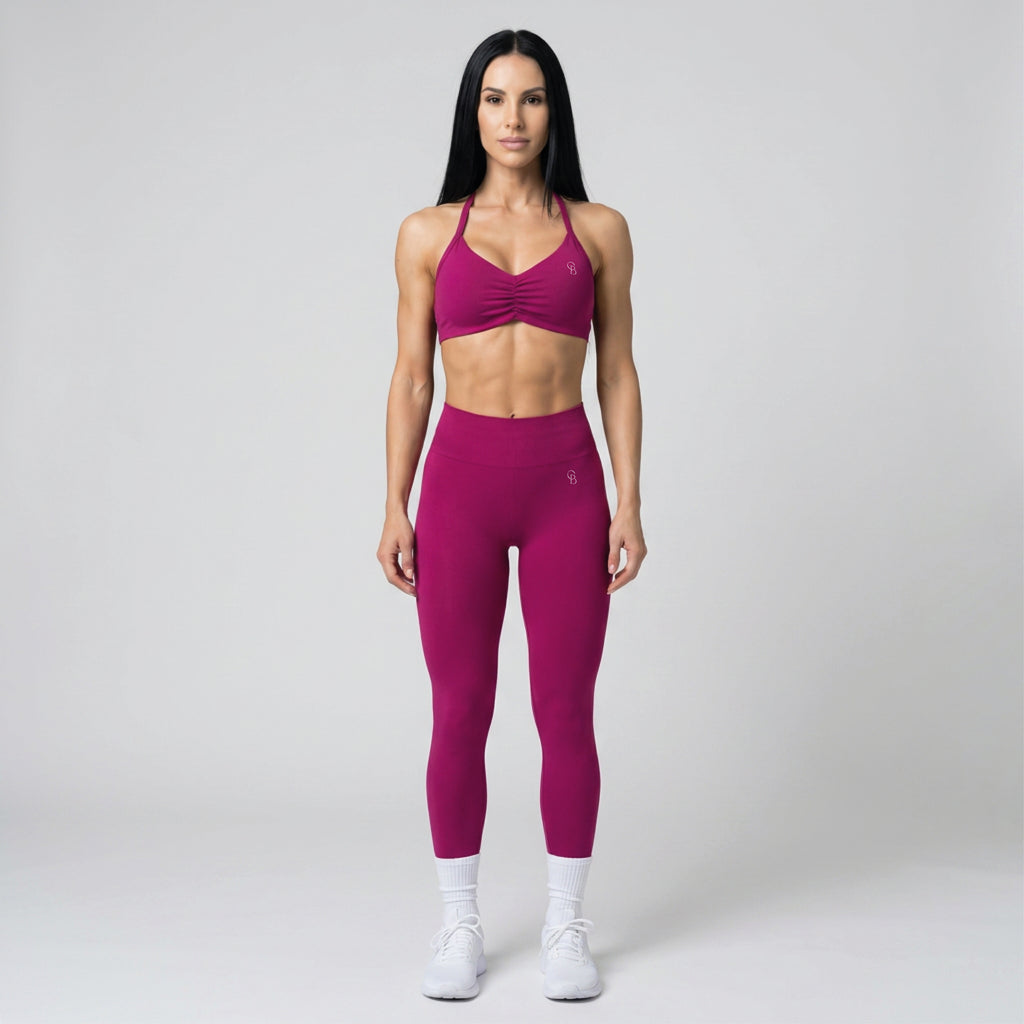 Magenta Ruched Set